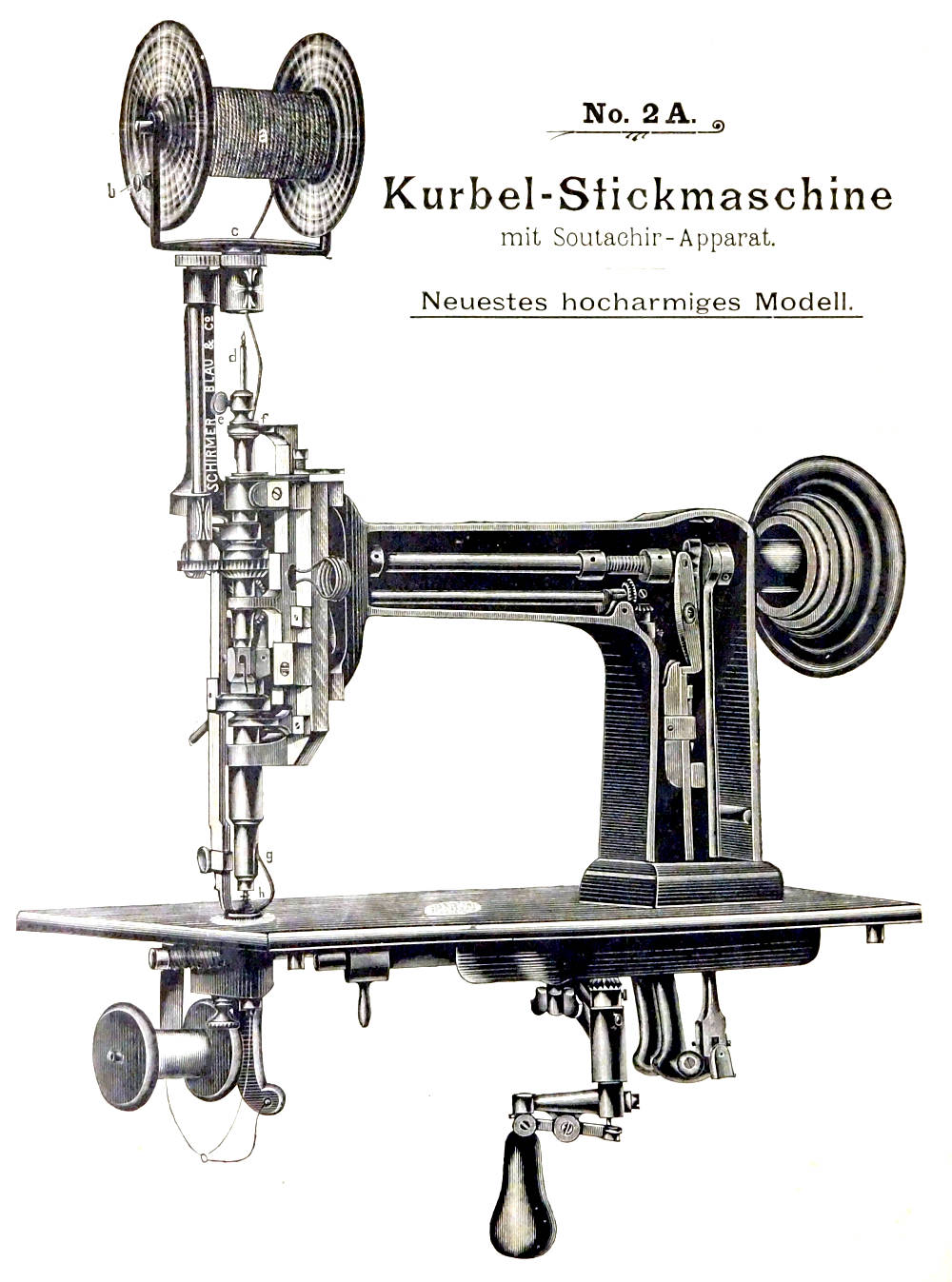 schirmer, blau - co: nr. 2A